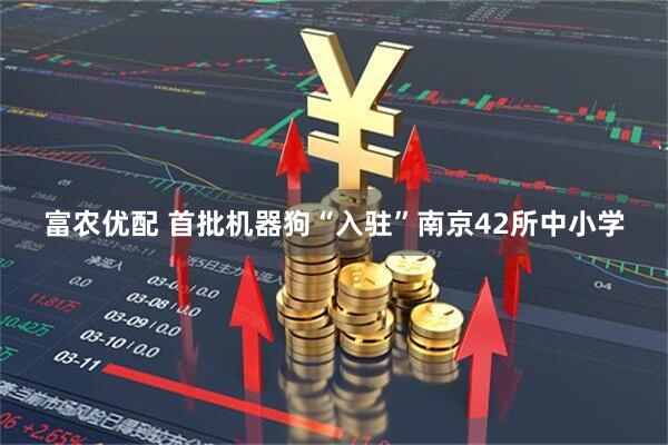 富农优配 首批机器狗“入驻”南京42所中小学